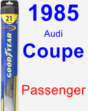 Passenger Wiper Blade for 1985 Audi Coupe - Hybrid