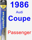 Passenger Wiper Blade for 1986 Audi Coupe - Hybrid