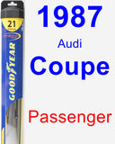 Passenger Wiper Blade for 1987 Audi Coupe - Hybrid