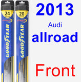 Front Wiper Blade Pack for 2013 Audi allroad - Hybrid