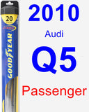 Passenger Wiper Blade for 2010 Audi Q5 - Hybrid