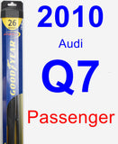 Passenger Wiper Blade for 2010 Audi Q7 - Hybrid