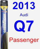 Passenger Wiper Blade for 2013 Audi Q7 - Hybrid