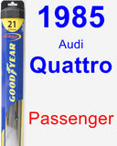 Passenger Wiper Blade for 1985 Audi Quattro - Hybrid