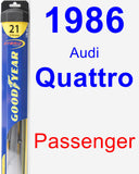Passenger Wiper Blade for 1986 Audi Quattro - Hybrid