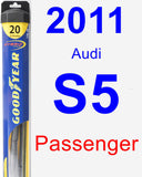 Passenger Wiper Blade for 2011 Audi S5 - Hybrid