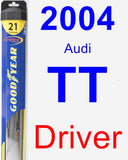 Driver Wiper Blade for 2004 Audi TT - Hybrid
