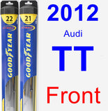 Front Wiper Blade Pack for 2012 Audi TT - Hybrid
