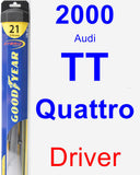 Driver Wiper Blade for 2000 Audi TT Quattro - Hybrid