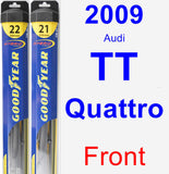 Front Wiper Blade Pack for 2009 Audi TT Quattro - Hybrid