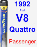Passenger Wiper Blade for 1992 Audi V8 Quattro - Hybrid