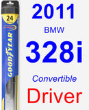 Driver Wiper Blade for 2011 BMW 328i - Hybrid
