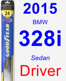 Driver Wiper Blade for 2015 BMW 328i - Hybrid