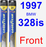 Front Wiper Blade Pack for 1997 BMW 328is - Hybrid