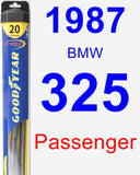 Passenger Wiper Blade for 1987 BMW 325 - Hybrid