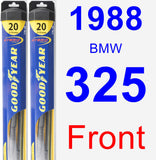 Front Wiper Blade Pack for 1988 BMW 325 - Hybrid