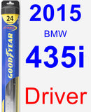 Driver Wiper Blade for 2015 BMW 435i - Hybrid