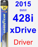 Driver Wiper Blade for 2015 BMW 428i xDrive - Hybrid