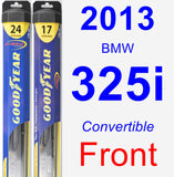 Front Wiper Blade Pack for 2013 BMW 325i - Hybrid