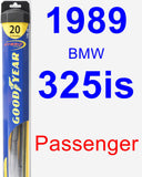 Passenger Wiper Blade for 1989 BMW 325is - Hybrid