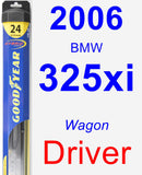 Driver Wiper Blade for 2006 BMW 325xi - Hybrid