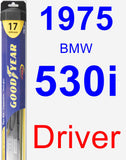 Driver Wiper Blade for 1975 BMW 530i - Hybrid