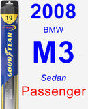 Passenger Wiper Blade for 2008 BMW M3 - Hybrid