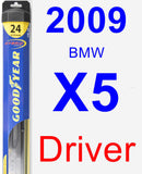 Driver Wiper Blade for 2009 BMW X5 - Hybrid