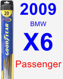 Passenger Wiper Blade for 2009 BMW X6 - Hybrid