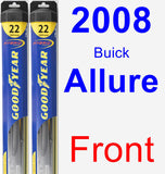 Front Wiper Blade Pack for 2008 Buick Allure - Hybrid