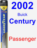 Passenger Wiper Blade for 2002 Buick Century - Hybrid