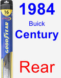 Rear Wiper Blade for 1984 Buick Century - Hybrid