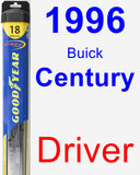 Driver Wiper Blade for 1996 Buick Century - Hybrid