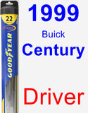 Driver Wiper Blade for 1999 Buick Century - Hybrid