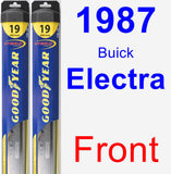 Front Wiper Blade Pack for 1987 Buick Electra - Hybrid