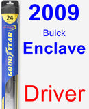 Driver Wiper Blade for 2009 Buick Enclave - Hybrid