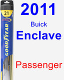 Passenger Wiper Blade for 2011 Buick Enclave - Hybrid