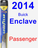 Passenger Wiper Blade for 2014 Buick Enclave - Hybrid