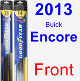 Front Wiper Blade Pack for 2013 Buick Encore - Hybrid