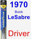 Driver Wiper Blade for 1970 Buick LeSabre - Hybrid