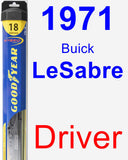 Driver Wiper Blade for 1971 Buick LeSabre - Hybrid