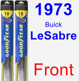 Front Wiper Blade Pack for 1973 Buick LeSabre - Hybrid