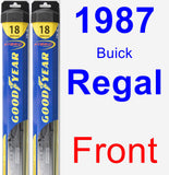 Front Wiper Blade Pack for 1987 Buick Regal - Hybrid