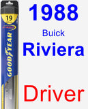 Driver Wiper Blade for 1988 Buick Riviera - Hybrid