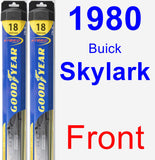 Front Wiper Blade Pack for 1980 Buick Skylark - Hybrid
