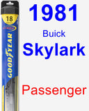 Passenger Wiper Blade for 1981 Buick Skylark - Hybrid