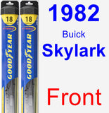 Front Wiper Blade Pack for 1982 Buick Skylark - Hybrid