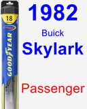 Passenger Wiper Blade for 1982 Buick Skylark - Hybrid