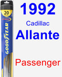 Passenger Wiper Blade for 1992 Cadillac Allante - Hybrid