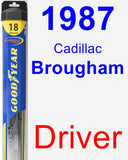 Driver Wiper Blade for 1987 Cadillac Brougham - Hybrid